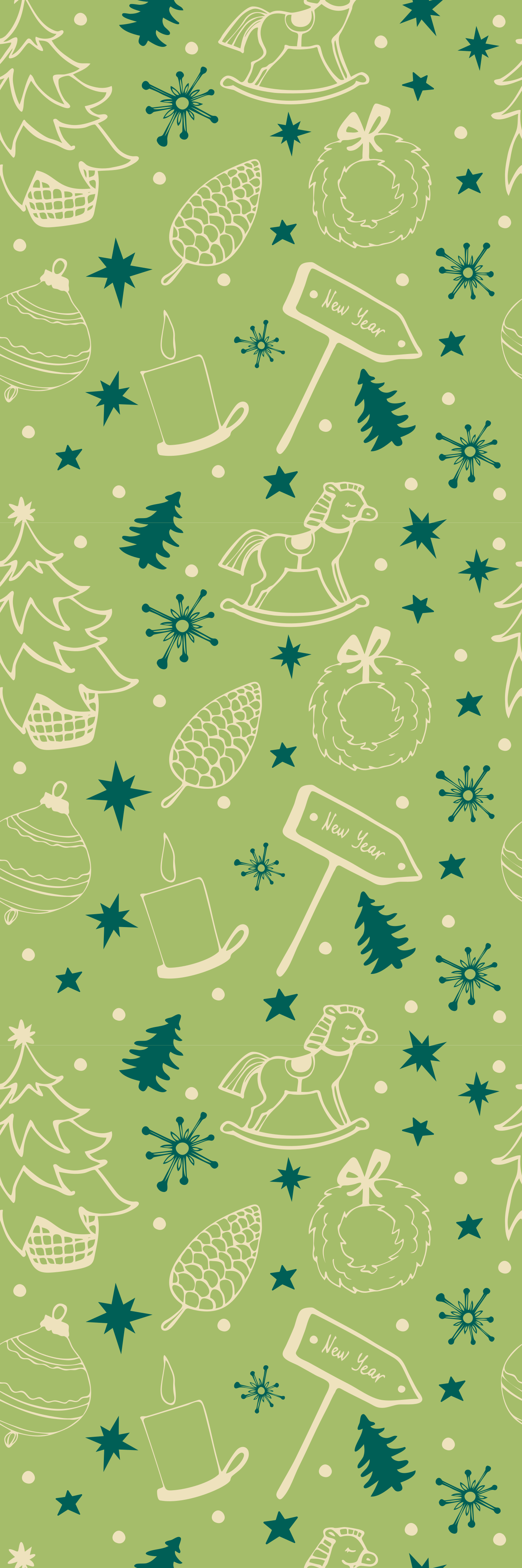 Alfombra vinílica navidad fondo verde navideño - TenVinilo