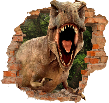 Alfombra vinílica infantil 3d t-rex - TenVinilo