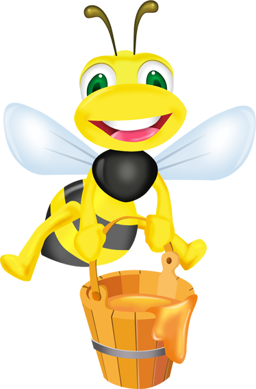 Alfombra vinílica infantil pegatina abeja miel - TenVinilo