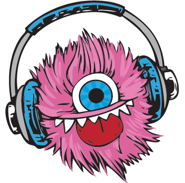 Alfombra vinílica infantil monstruo peludo rosa - TenVinilo