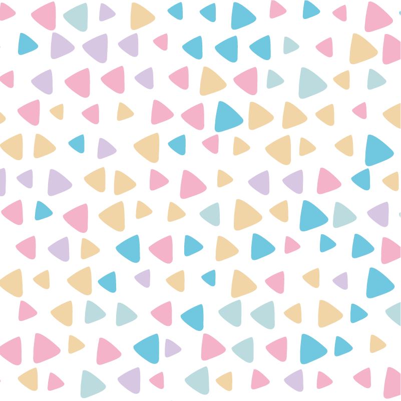 Alfombra vinílica infantil patrón colores pastel - TenVinilo