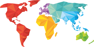 Alfombra vinílica mapamundi vinilo pared geométrico - TenVinilo