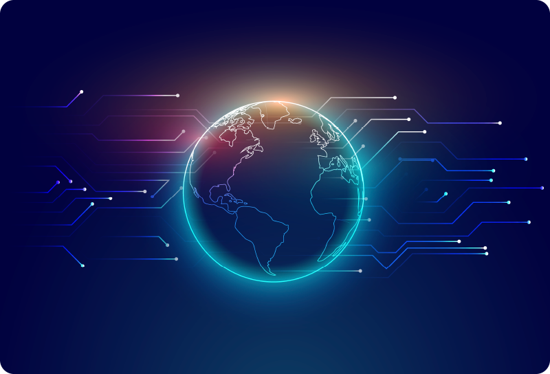 Alfombra vinílica mapamundi mapa mundial geométrico - TenVinilo
