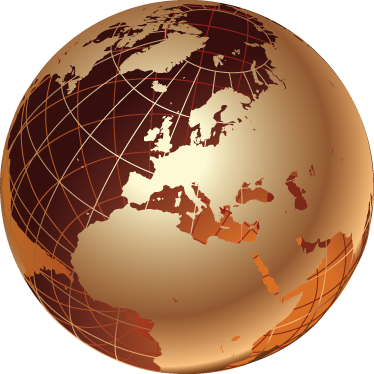 Alfombra vinílica mapamundi vinilo oro europa - TenVinilo