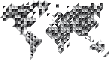 Alfombra vinílica mapamundi en escala de grises - TenVinilo