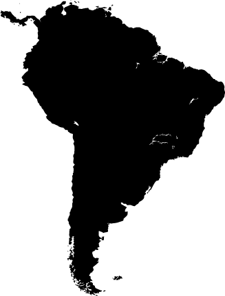 Alfombra vinílica mapamundi vinilo silueta mapa sudamérica - TenVinilo