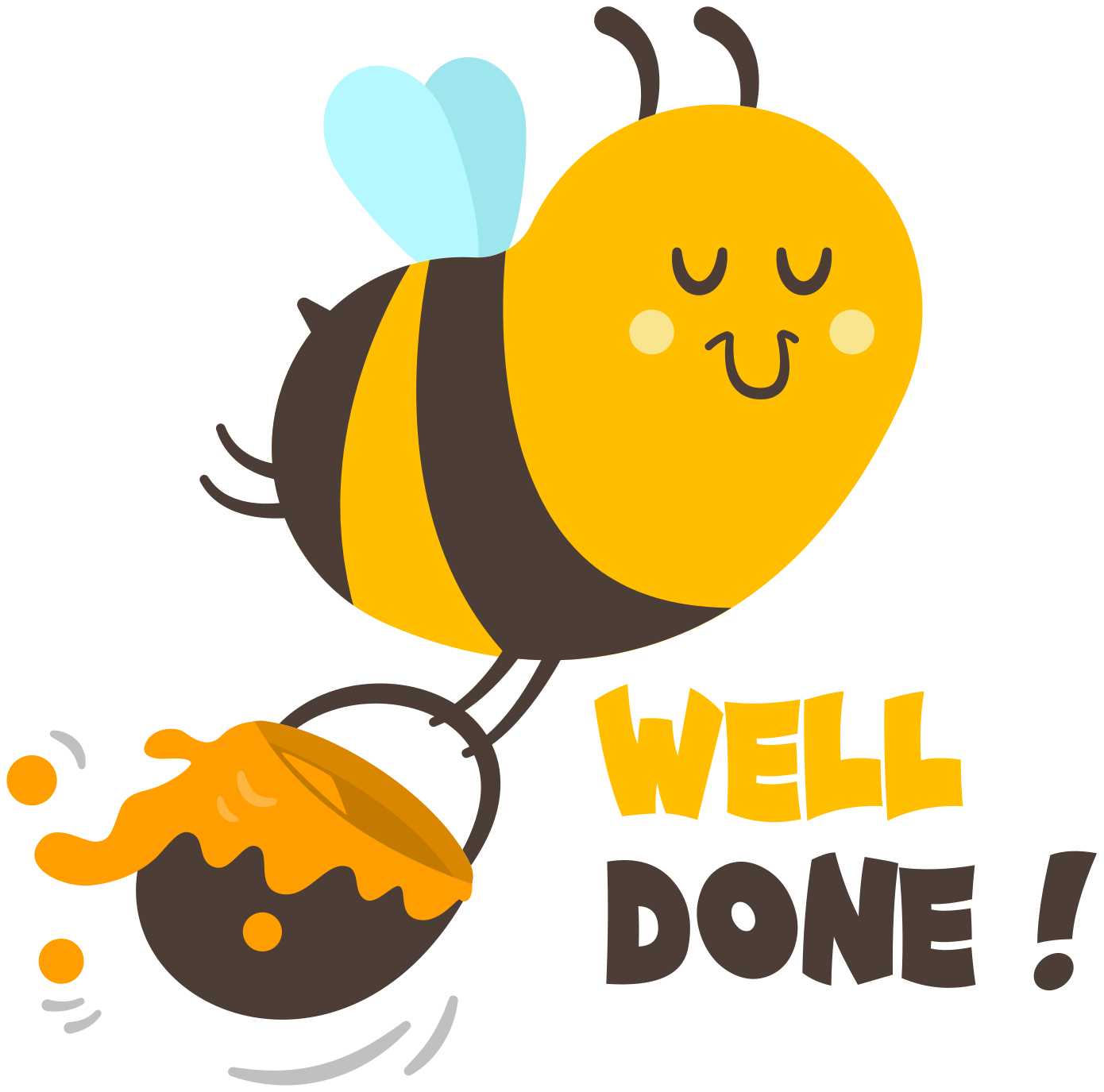 Alfombra vinílica infantil abeja ocupada bien hecha - TenVinilo