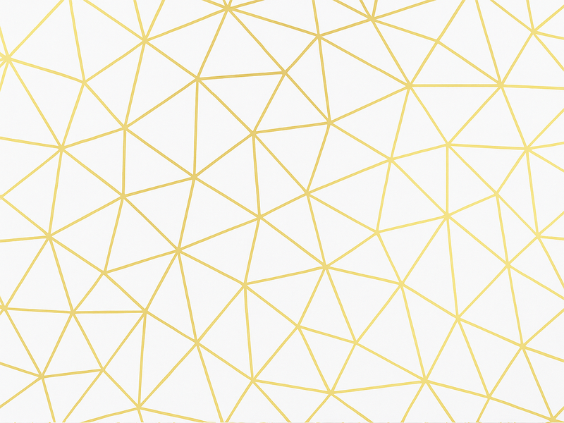 Alfombra vinílica geométrica prisma geométrico dorado - TenVinilo