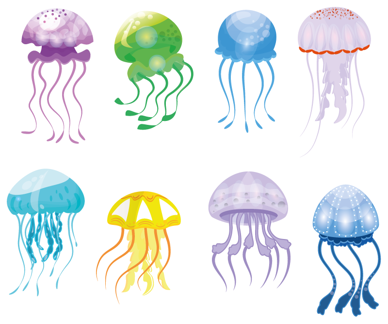 Alfombra vinílica baño colores de medusa - TenVinilo