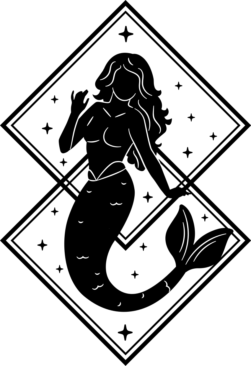 Alfombra vinílica baño pegatina de sirena - TenVinilo