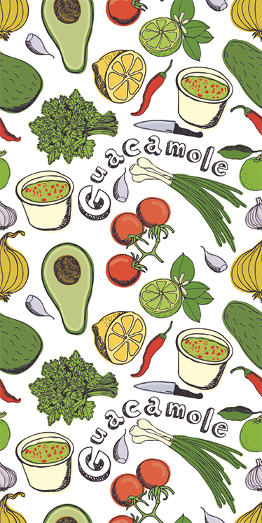 Alfombra de vinilo para cocina frutas mexicanas - TenVinilo