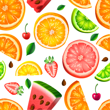 Alfombra de vinilo para cocina cenefa de frutas - TenVinilo