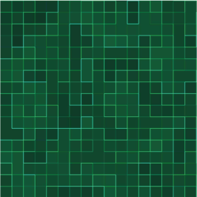 Alfombra de vinilo para cocina mosaico verde brillante - TenVinilo