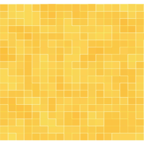 Alfombra de vinilo para cocina mosaico dorado amarillo - TenVinilo