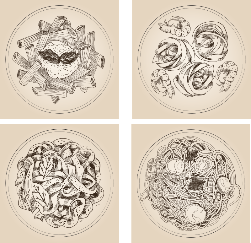 Alfombra de vinilo para cocina platos ornamentales - TenVinilo