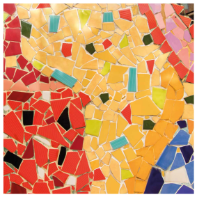 Alfombra de vinilo para cocina mosaico cerámico colorido - TenVinilo