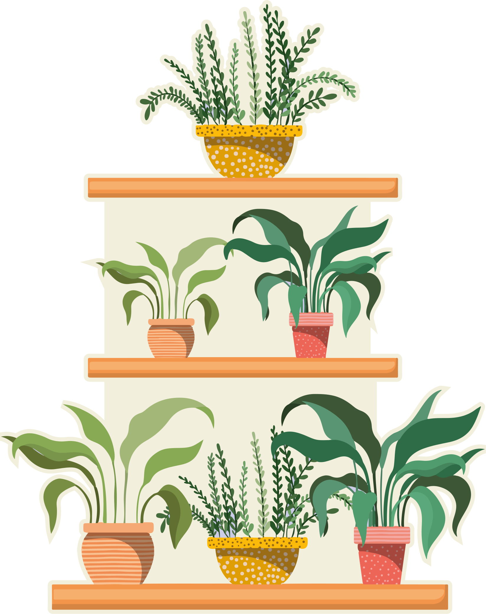 Alfombra de vinilo para cocina estante de plantas acuáticas - TenVinilo