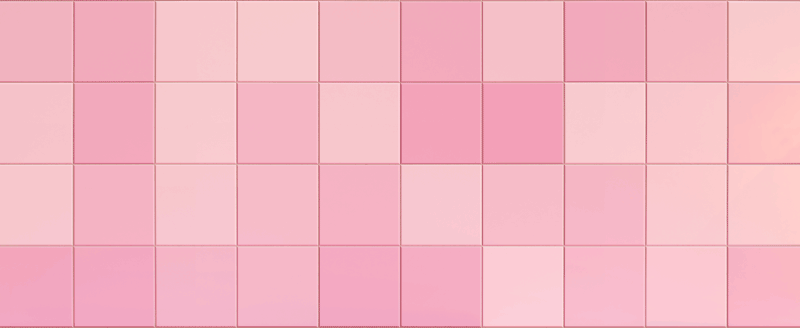 Alfombra de vinilo para cocina azulejos rosas - TenVinilo