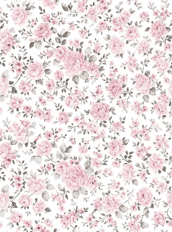 Alfombra vinílica dormitorio diseño retro flores grandes - TenVinilo