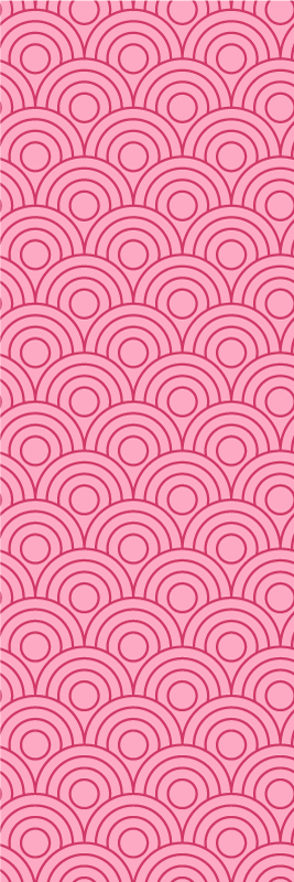Alfombra vinílica dormitorio forma en rosa claro y oscuro - TenVinilo