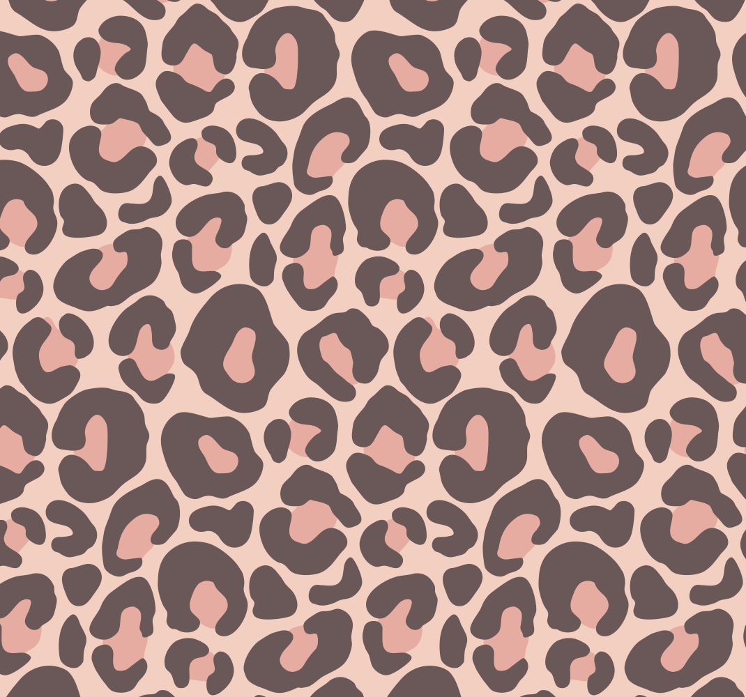 Alfombra vinílica dormitorio estampado de leopardo rosa - TenVinilo