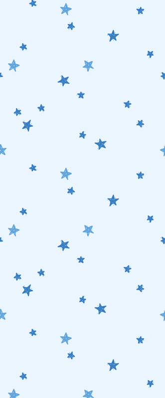 Alfombra vinílica nórdica patrón estrellas azules pastel - TenVinilo