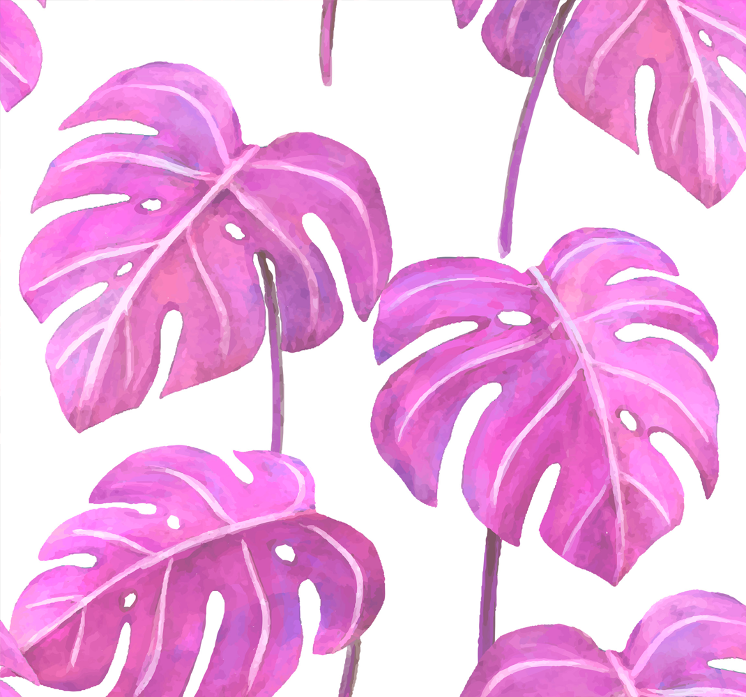 Alfombra vinílica naturaleza monstruo pintado en rosa - TenVinilo