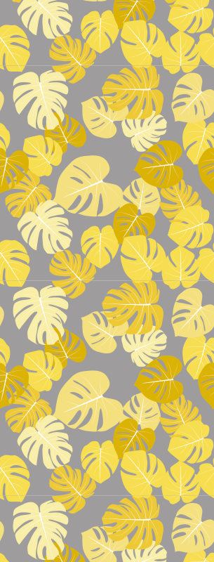 Alfombra vinílica naturaleza hoja de monstera pantone - TenVinilo