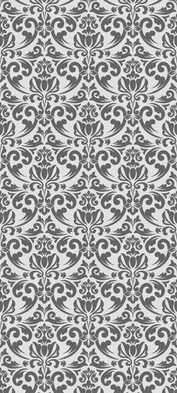 Alfombra vinílica vintage diseño damasco abstracto - TenVinilo