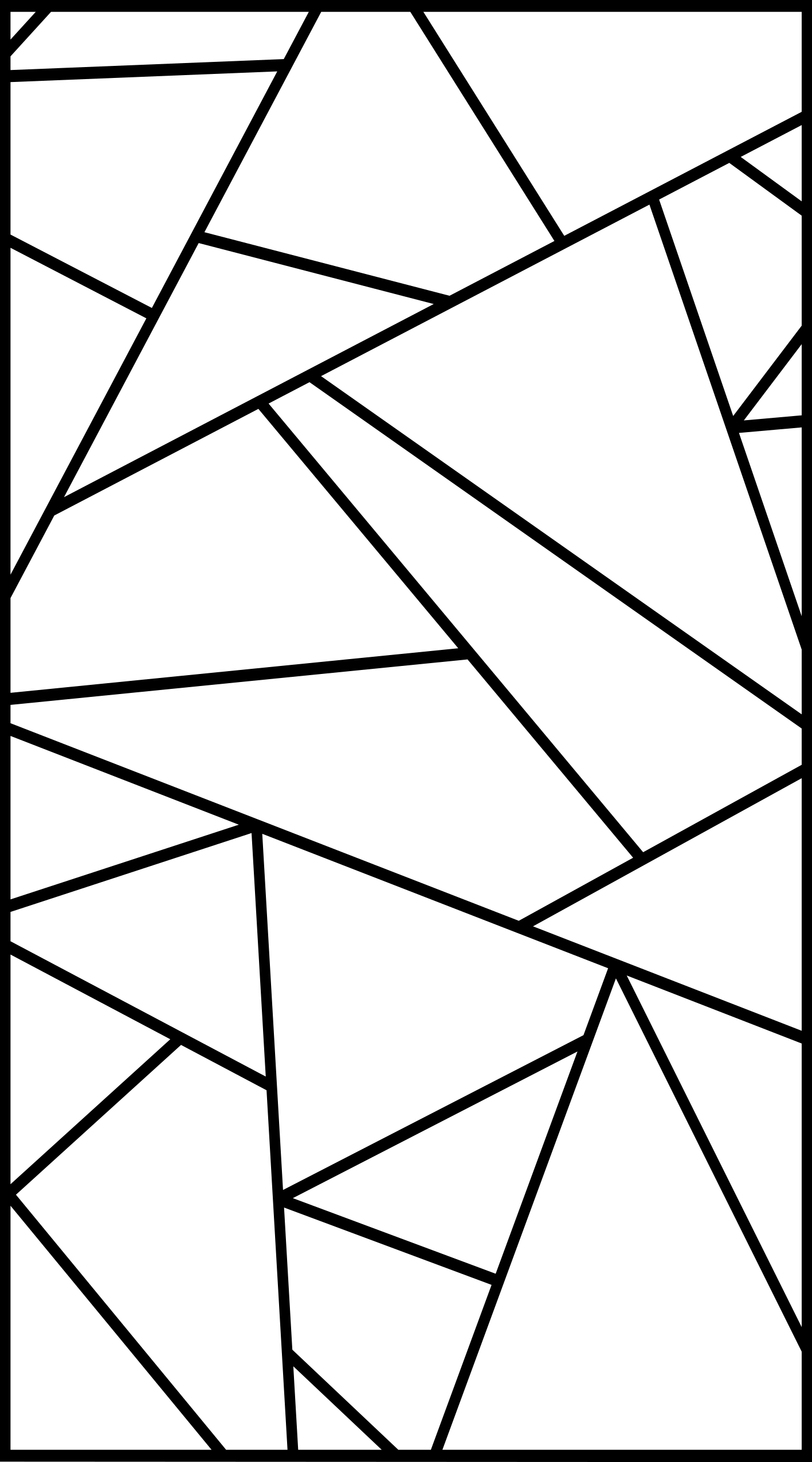 Alfombra vinílica moderna diseño minimalista líneas negras - TenVinilo