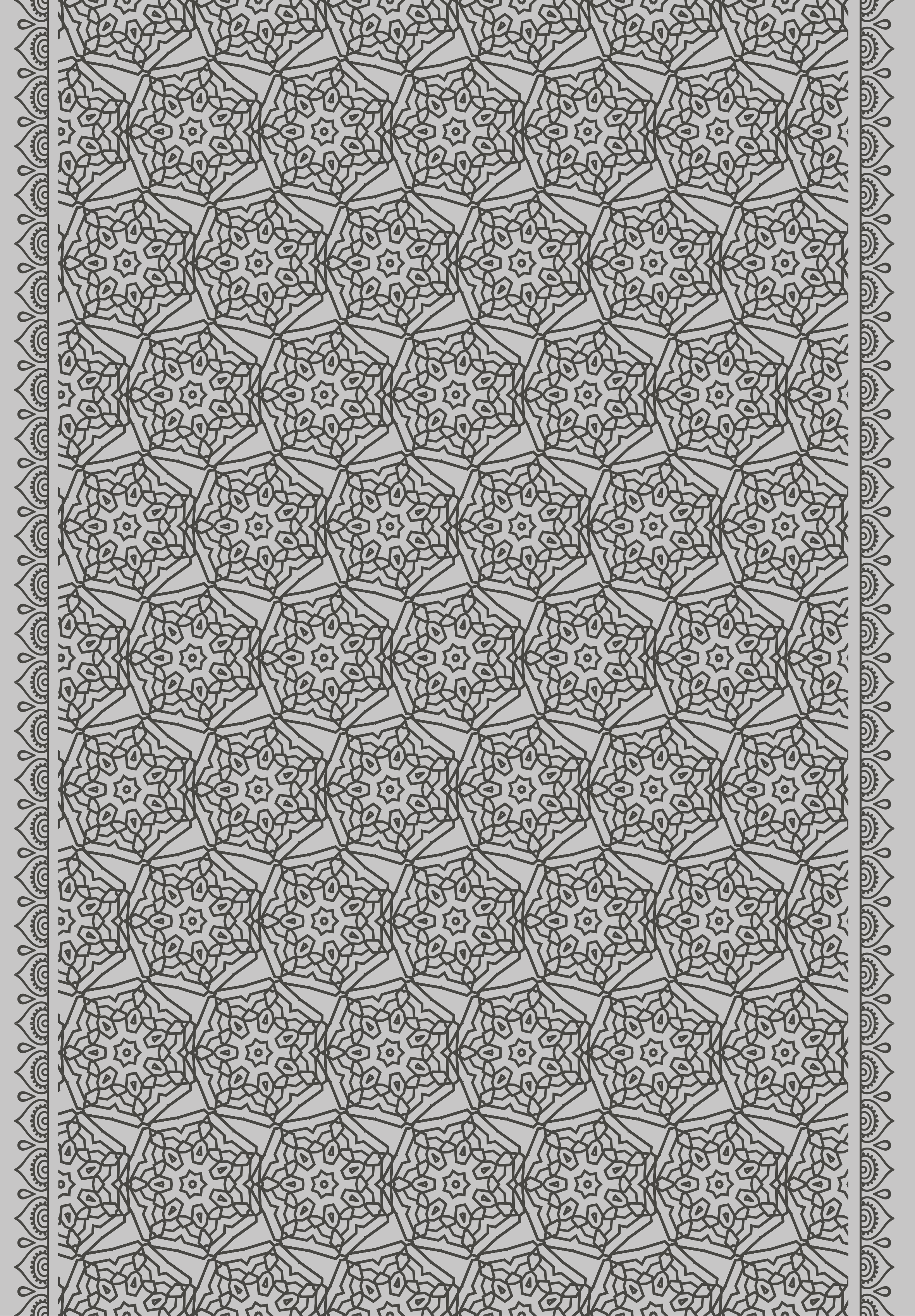 Alfombra vinílica imitación estilo mosaico árabe - TenVinilo