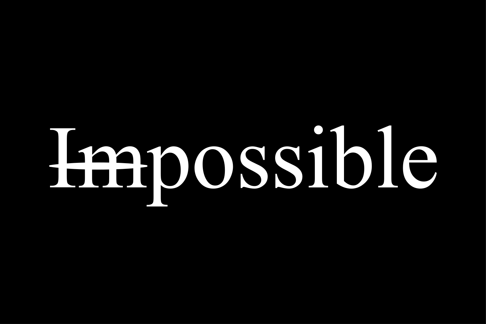 Alfombra vinílica frase imposible - TenVinilo