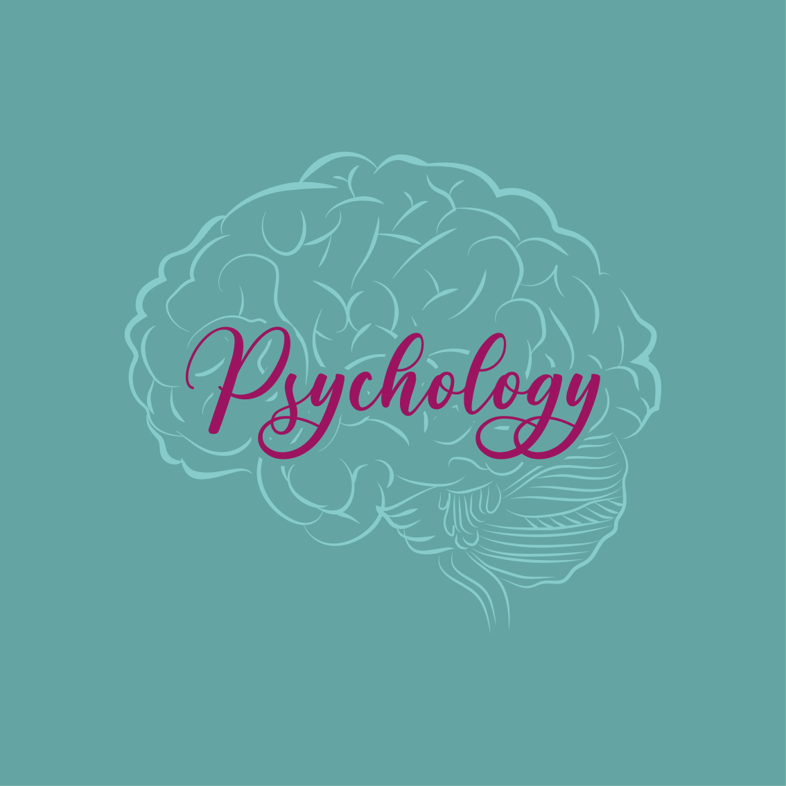 Alfombra vinílica frase cerebro de psicología - TenVinilo