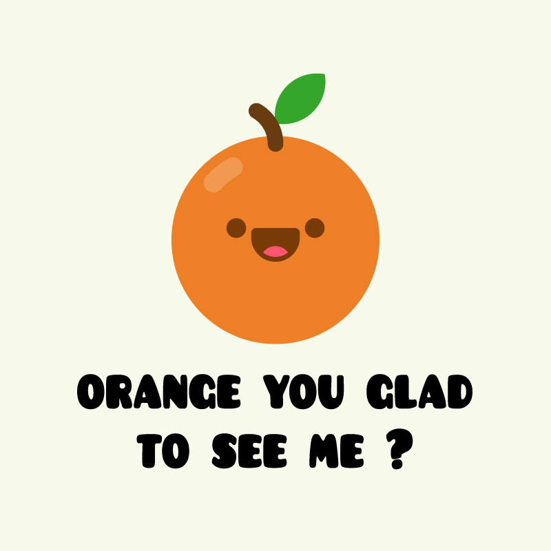 Alfombra vinílica frase naranja divertida - TenVinilo
