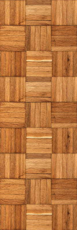 Alfombra vinílica imitación azulejos de madera marrón - TenVinilo