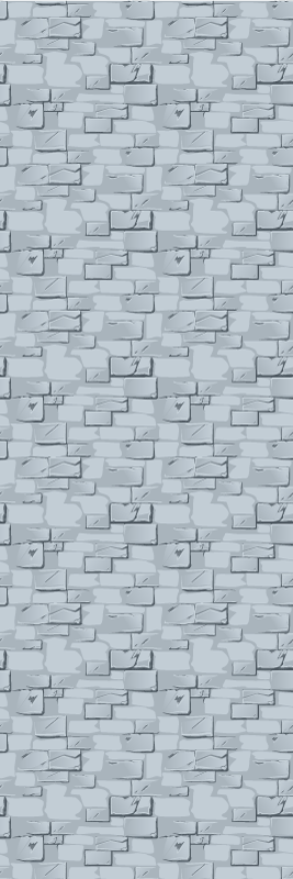 Alfombra vinílica gris piedras y ladrillos realistas - TenVinilo