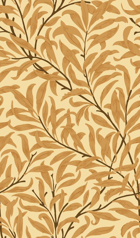 Alfombra vinílica beige estampado de hojas botánicas - TenVinilo