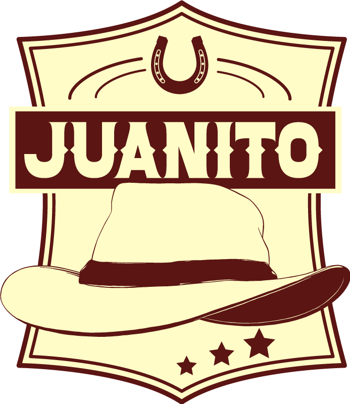 Alfombra vinílica marrón sombrero vaquero nevera - TenVinilo