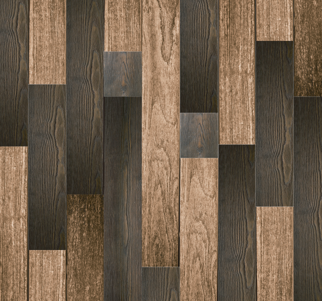 Alfombra vinílica marrón con patrones de madera sofisticados - TenVinilo