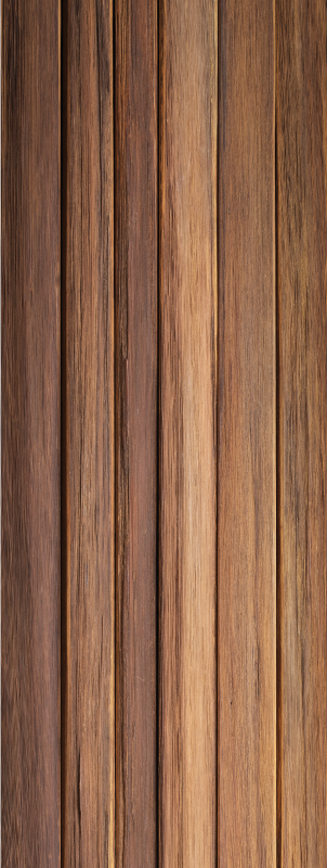 Alfombra vinílica marrón pared y suelo de madera envejecida - TenVinilo
