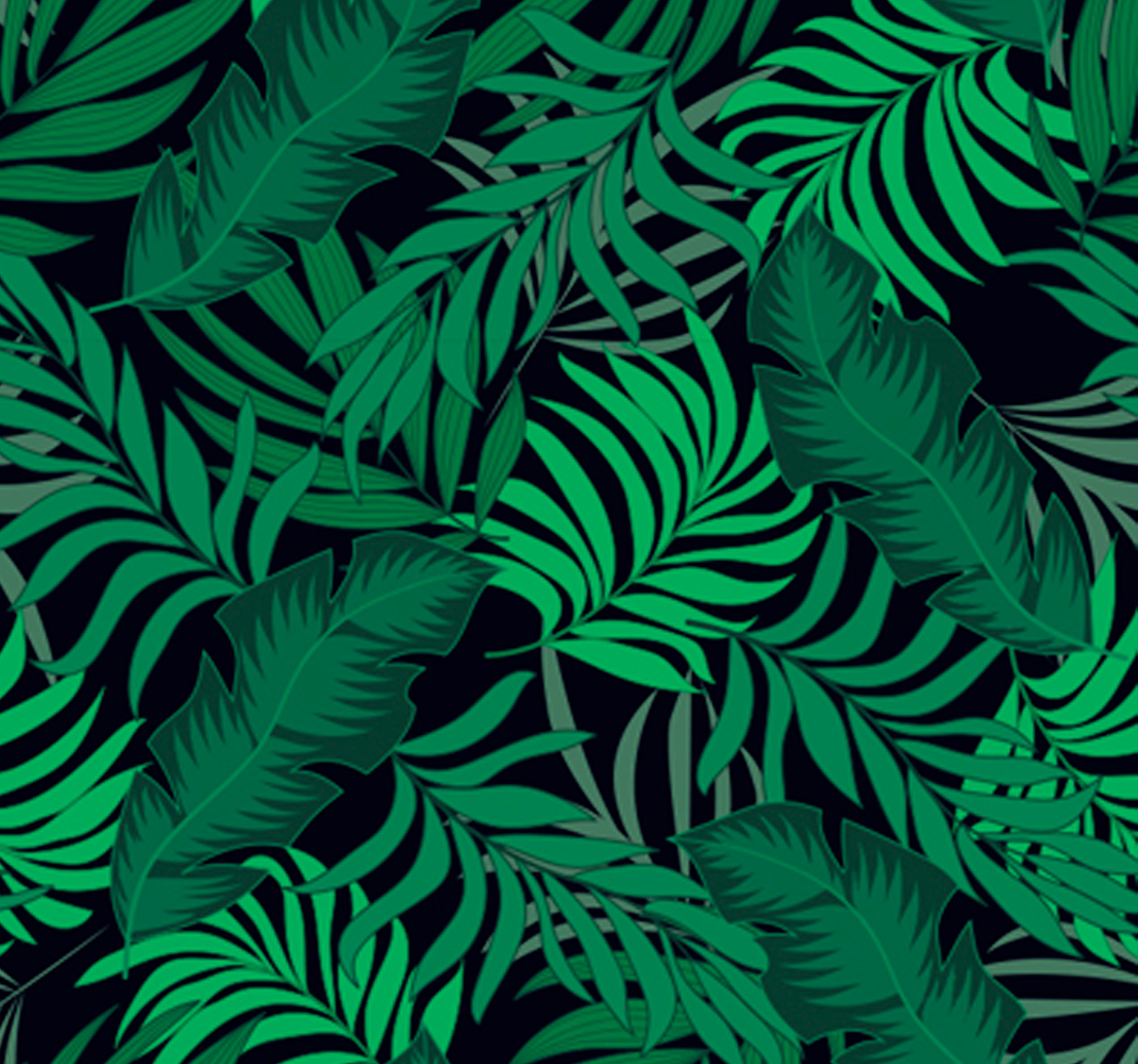 Alfombra vinílica verde papel pintado selvas y llaves - TenVinilo