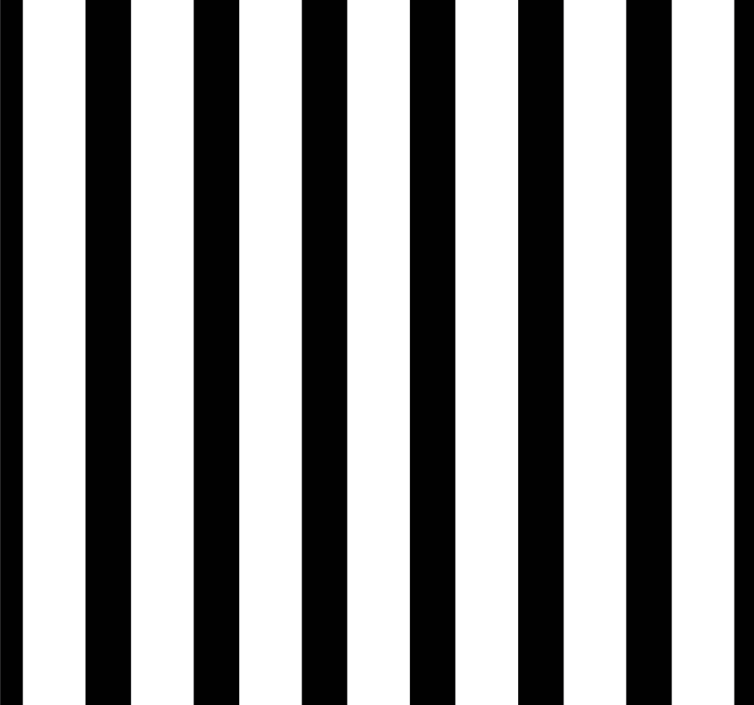 Alfombra vinílica exterior rayas clásicas en blanco y negro - TenVinilo