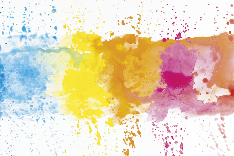 Alfombra vinilo salón moderna acuarela splash - TenVinilo