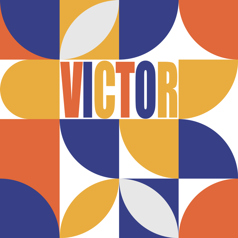 Alfombras vinílica cuadrada minimalista con nombre - TenVinilo