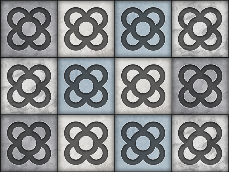 Alfombra vinílica gris panot de Barcelona - TenVinilo