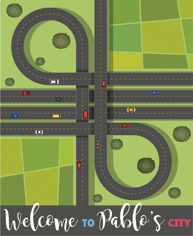 Alfombra vinílica personalizable mapa de juego adaptable - TenVinilo