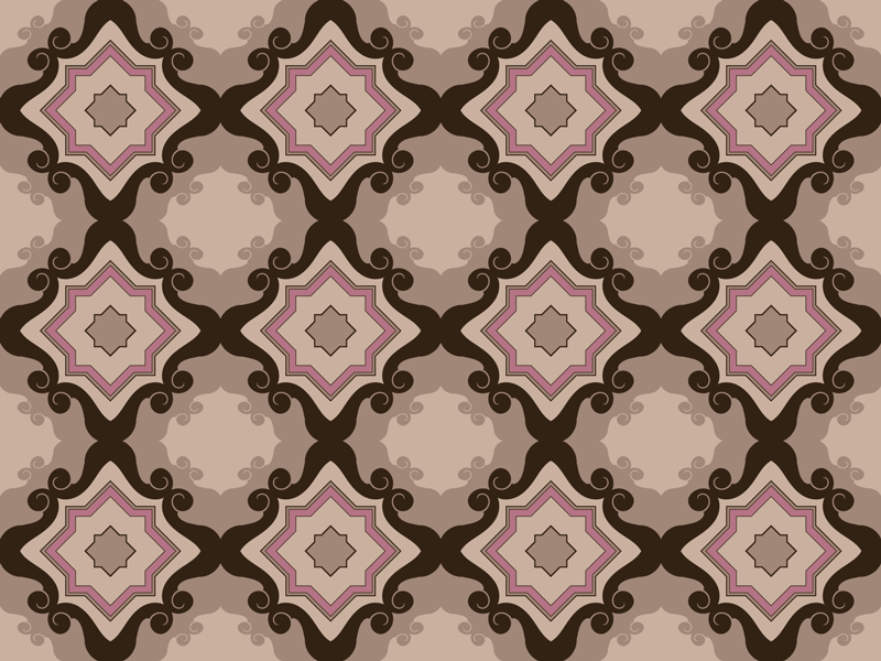 Alfombra vinílica vintage de azulejos barrocos - TenVinilo