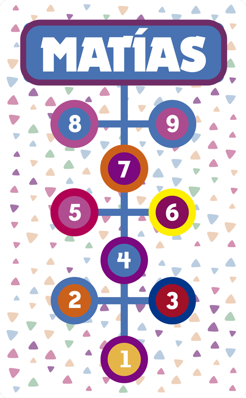 Alfombra vinílica personalizable rayuela personalizada - TenVinilo