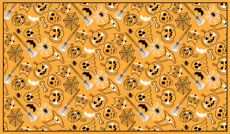 Alfombra vinilo Halloween con momias  - TenVinilo