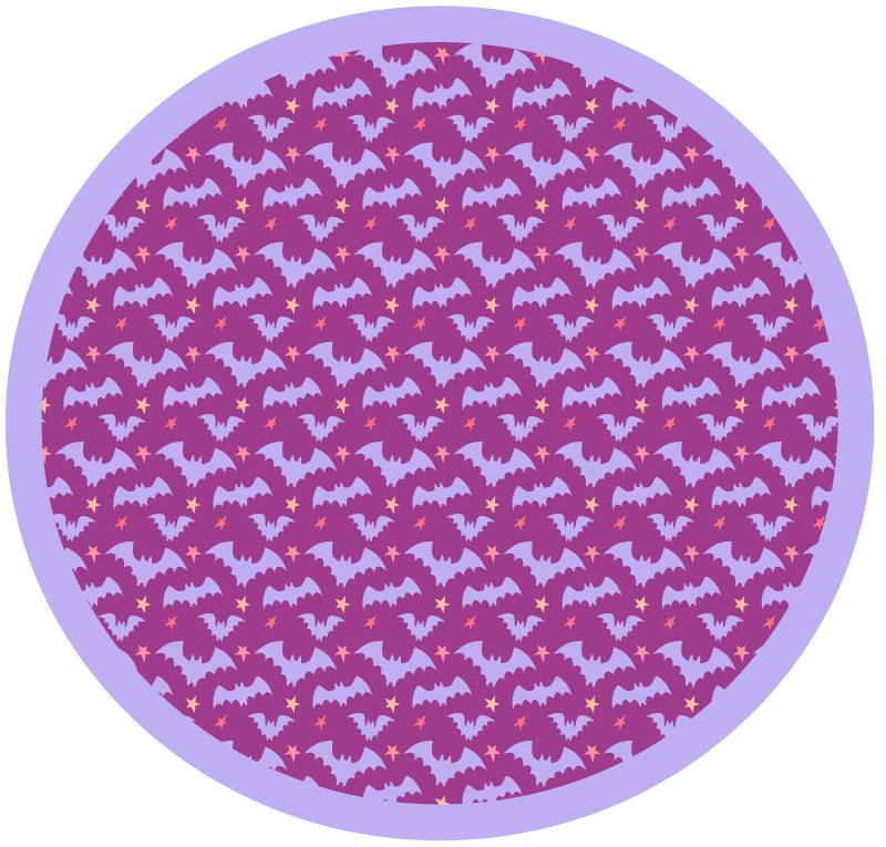 Alfombra vinílica halloween motivo murciélago - TenVinilo